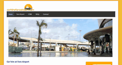 Desktop Screenshot of carhirefaroairport.com