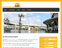 Tablet Screenshot of carhirefaroairport.com